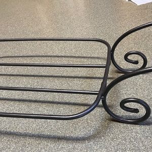 Longaberger metal casserole baking  pan  holder carrier